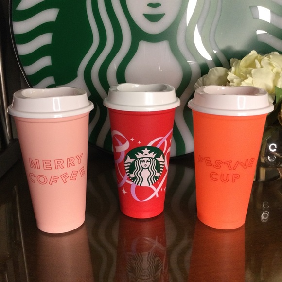Reusable Starbucks Holiday Hot Cups - Picture 1 of 2